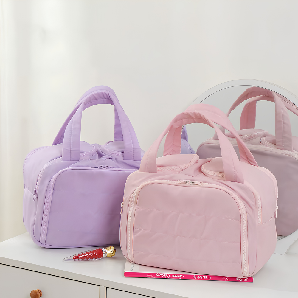 Neceser de Viaje Grande – Organizador de Maquillaje con Múltiples Bolsillos
