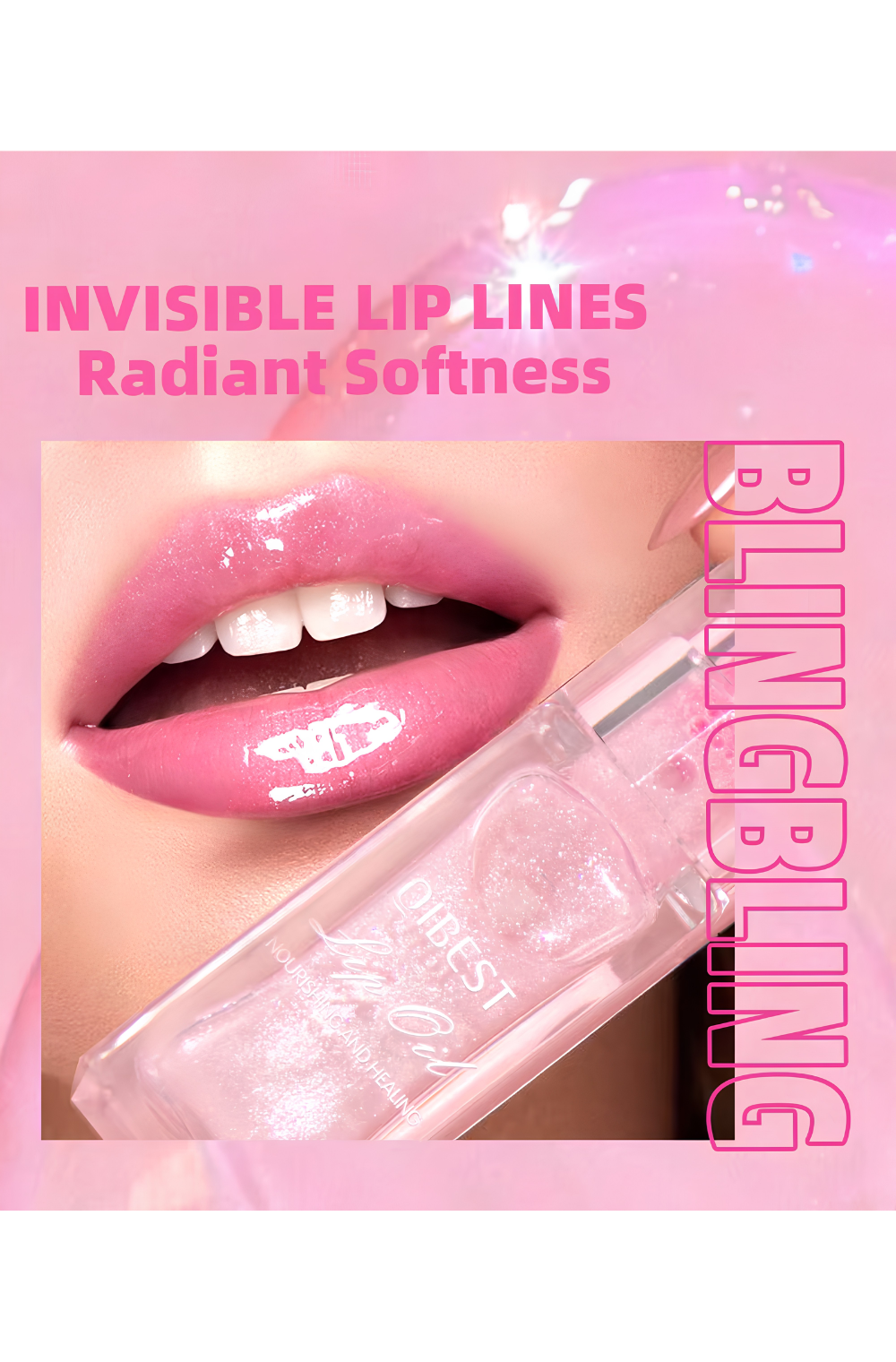 Color changing pH lip oil pink tint Auraofbeauty