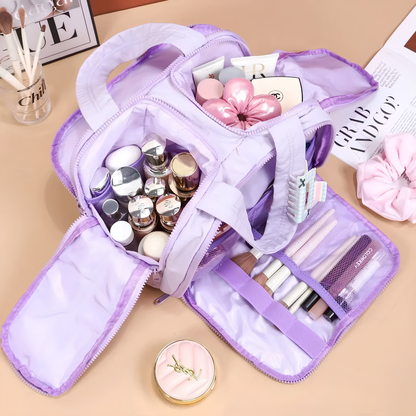 Neceser de Viaje Grande – Organizador de Maquillaje con Múltiples Bolsillos