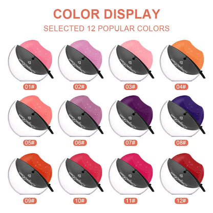 Pearlescent Lipstick Lazy Lip Shape Pearlescent Fine Glitter Lipstick Not Easy to Fade Temperature Change Moisturizing Discoloration Lazy Lipstick Makeup Performance with Glitter Lipstick