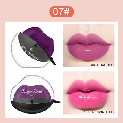 Pearlescent Lipstick Lazy Lip Shape Pearlescent Fine Glitter Lipstick Not Easy to Fade Temperature Change Moisturizing Discoloration Lazy Lipstick Makeup Performance with Glitter Lipstick